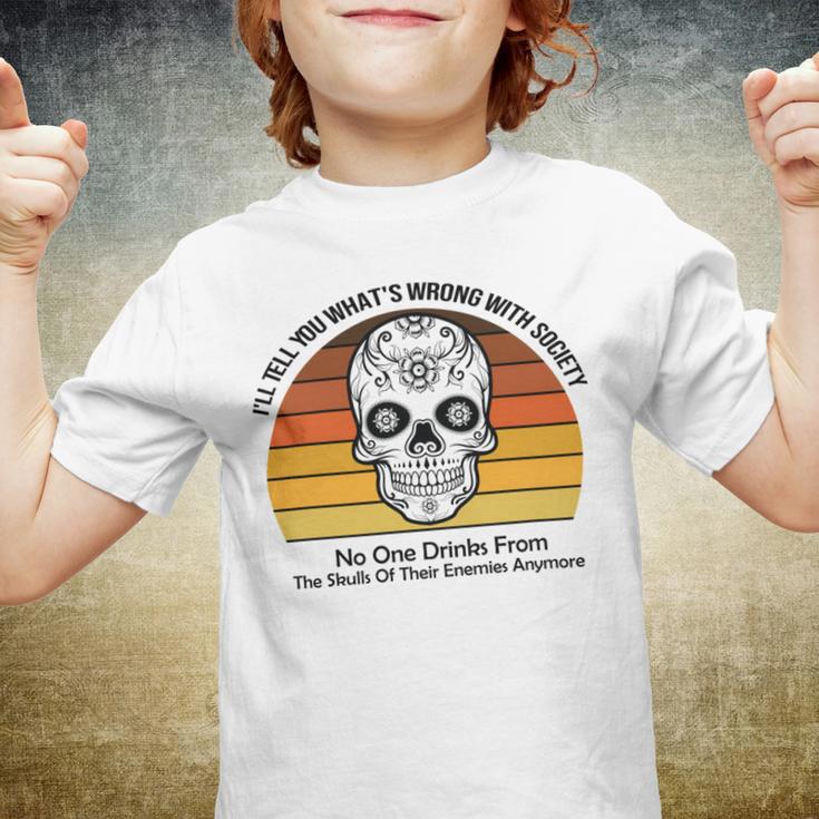 Official Wrong Society Drink From The Skull Of Your Enemies V2 Youth T-shirt