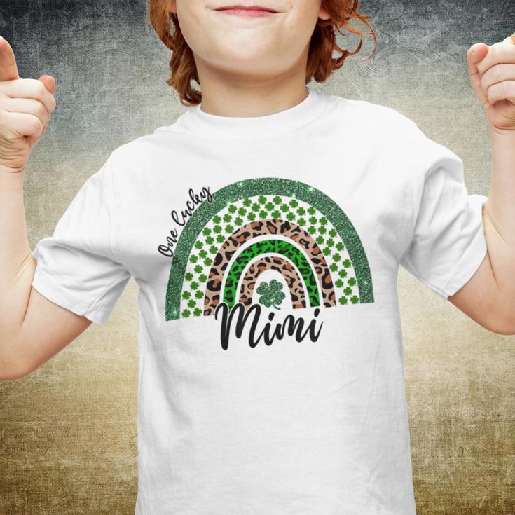 One Lucky Mimi Irish Rainbow Leopard St Patricks Day Youth T-shirt