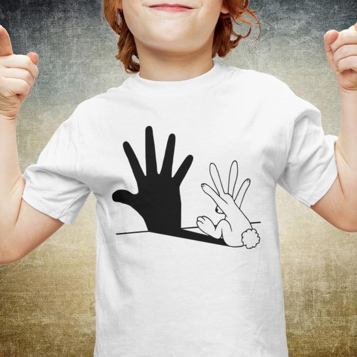 Rabbit Hand Shadow Youth T-shirt