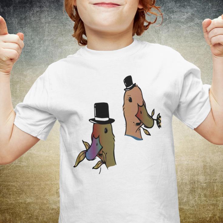 Romantic Duck Classy Ducks Youth T-shirt