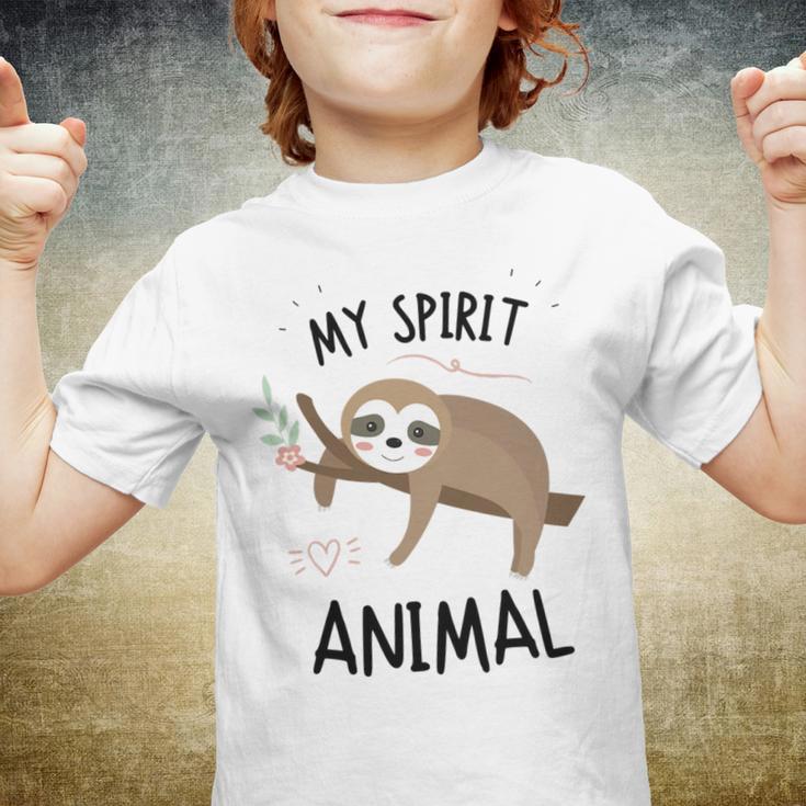 Sloth My Spirit Animal Nap Sloth Lazy 843 Shirt Youth T-shirt