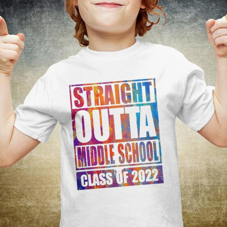 Straight Outta Middle School 2022 Graduation Youth T-shirt