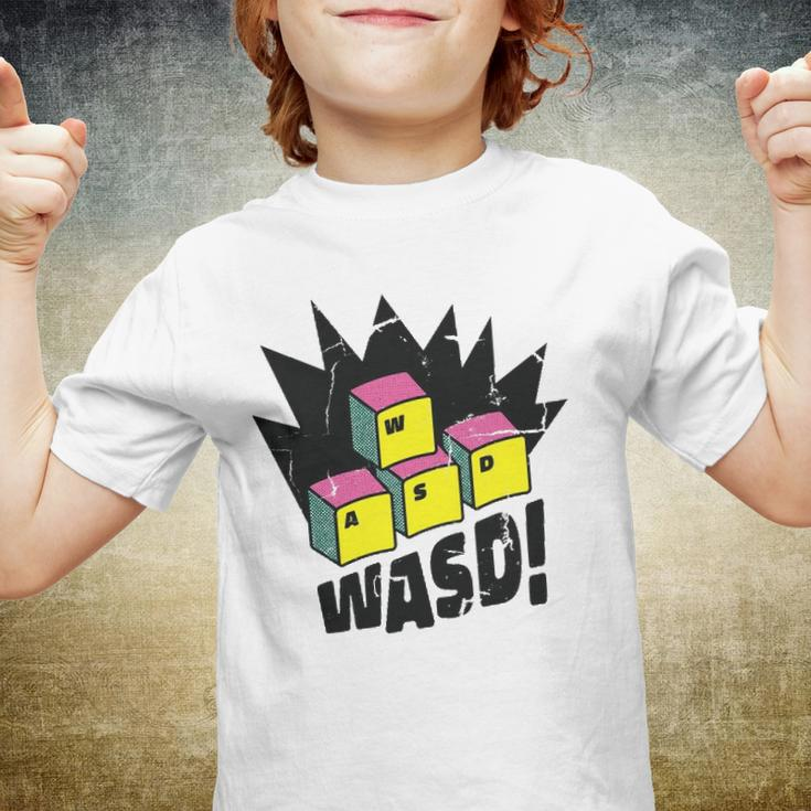 Wasd Pc Gamer Video Game Gaming Games For Gamers Youth T-shirt