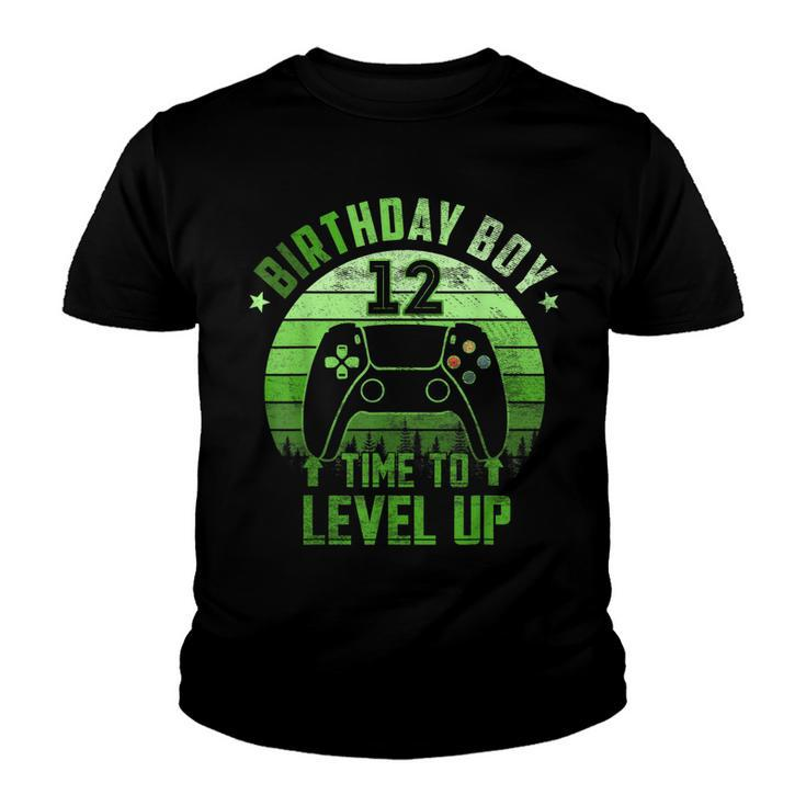 12Th Birthday Boy Time To Level Up 12 Years Old Boys  V3 Youth T-shirt