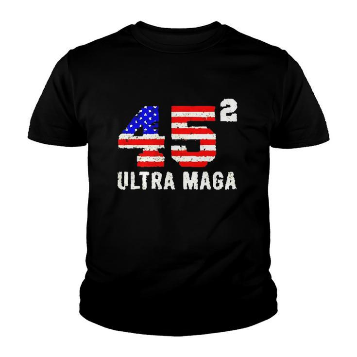 45 Squared Trump Ultra Maga Youth T-shirt