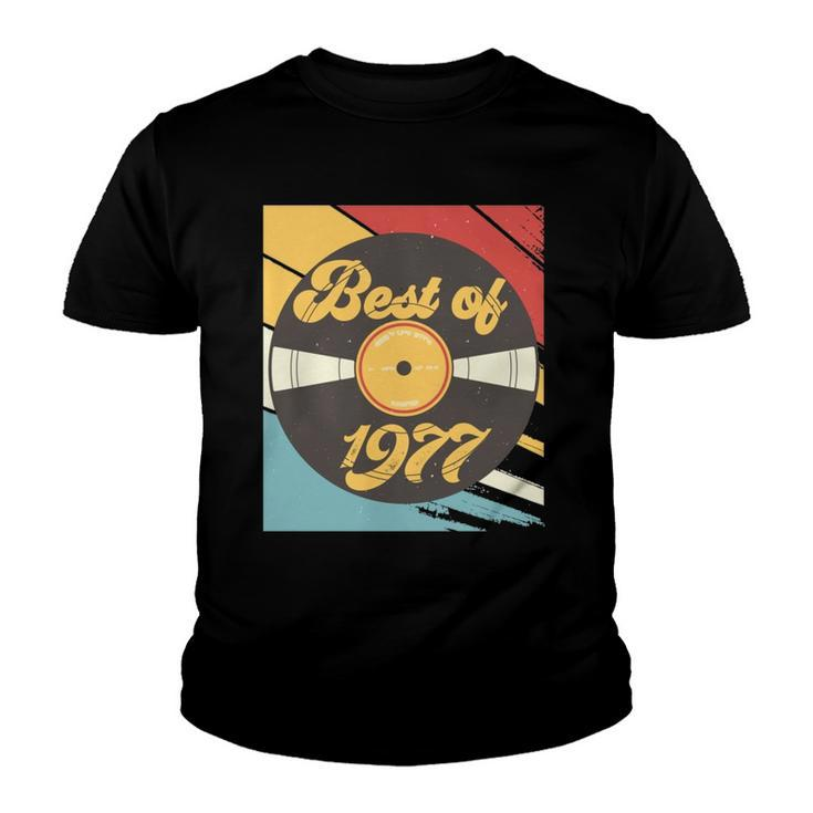 45Th Birthday Gift Vinyl Record Vintage 1977  Youth T-shirt