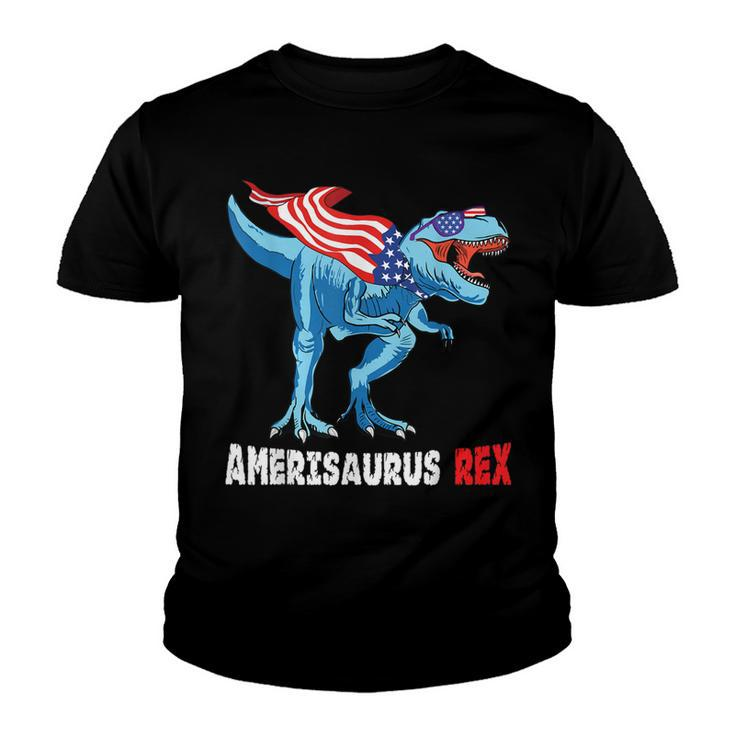 4Th Of July T Rex Dinosaur Amerisaurus Rex Boys Kids Men  Youth T-shirt