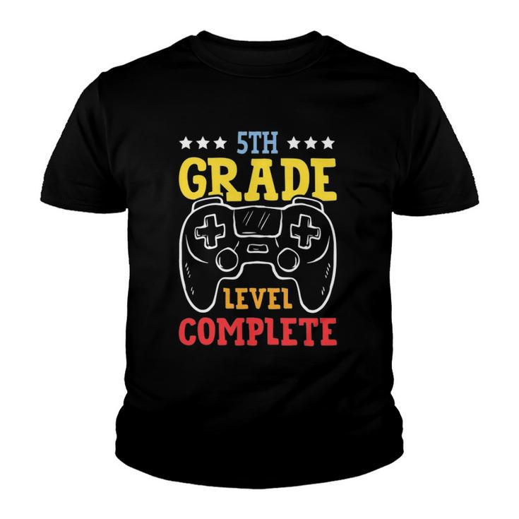5Th Grade Level Complete Last Day Of School Game Controller Youth T-shirt