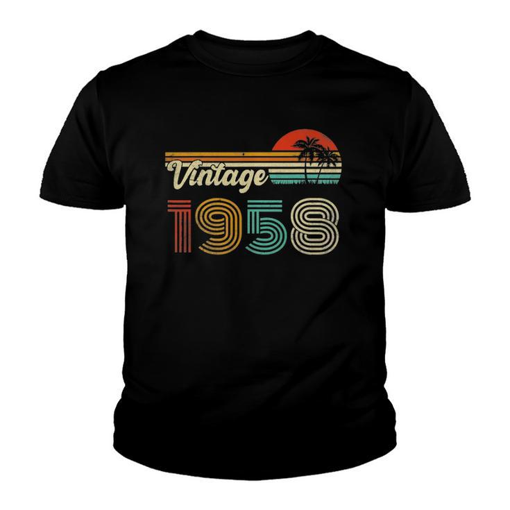 64 Years Old Vintage 1958 64Th Birthday Youth T-shirt