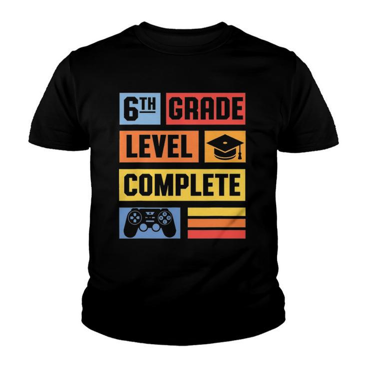 6Th Grade Level Complete  Graduation Student Video Game Youth T-shirt