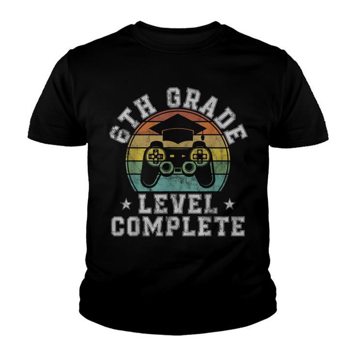 6Th Grade Level Complete Sixth Grade Graduation Video Gamer  Youth T-shirt