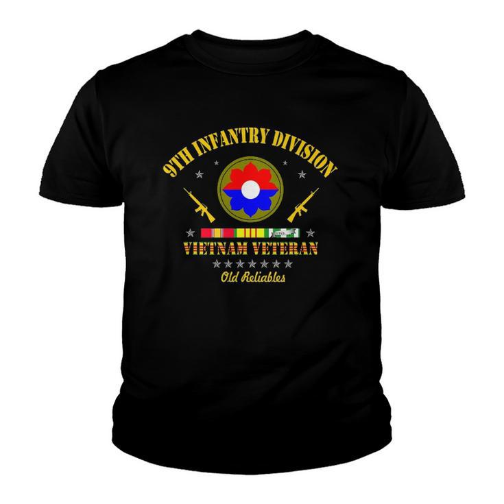 9Th Infantry Division Vietnam Veteran Old Reliables Veteran Youth T-shirt