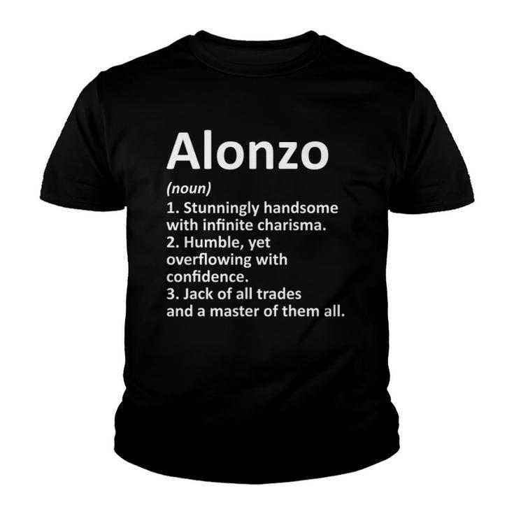 Alonzo Definition Personalized Name Funny Birthday Gift Idea Youth T-shirt