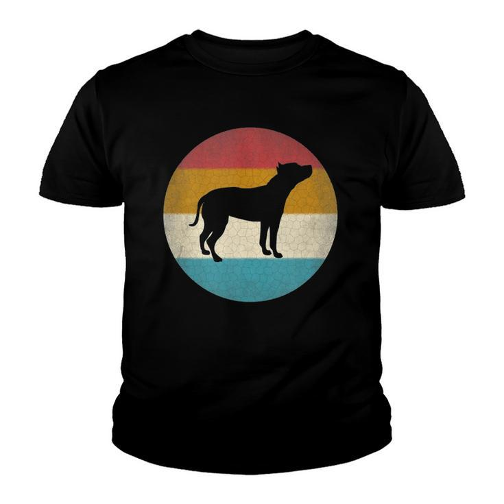 American Staffordshire Terrier Dog Vintage Retro Amstaff Youth T-shirt