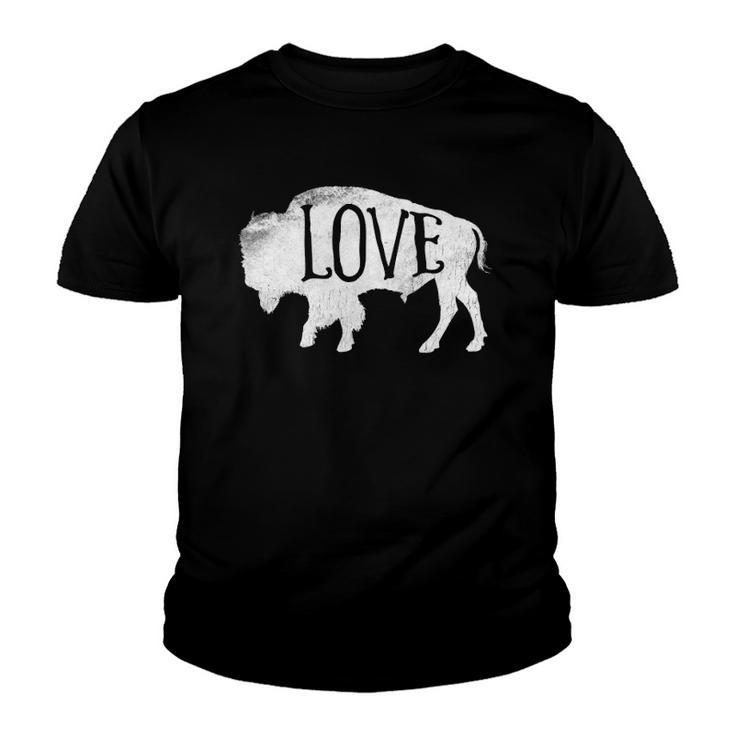 American Vintage Buffalo Silhouette Love Bison Tee Youth T-shirt