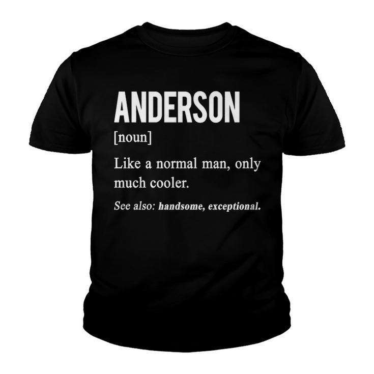 Anderson Name Gift   Anderson Funny Definition Youth T-shirt
