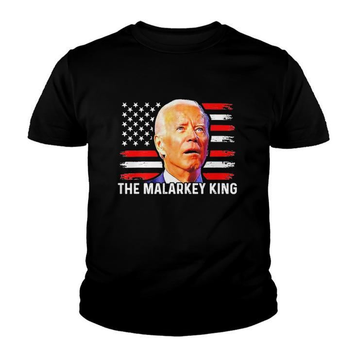 Anti Joe Biden The Malarkey King Pro Trump Ultra Maga King Youth T-shirt