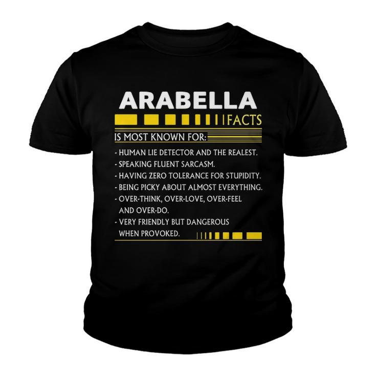 Arabella Name Gift   Arabella Facts Youth T-shirt