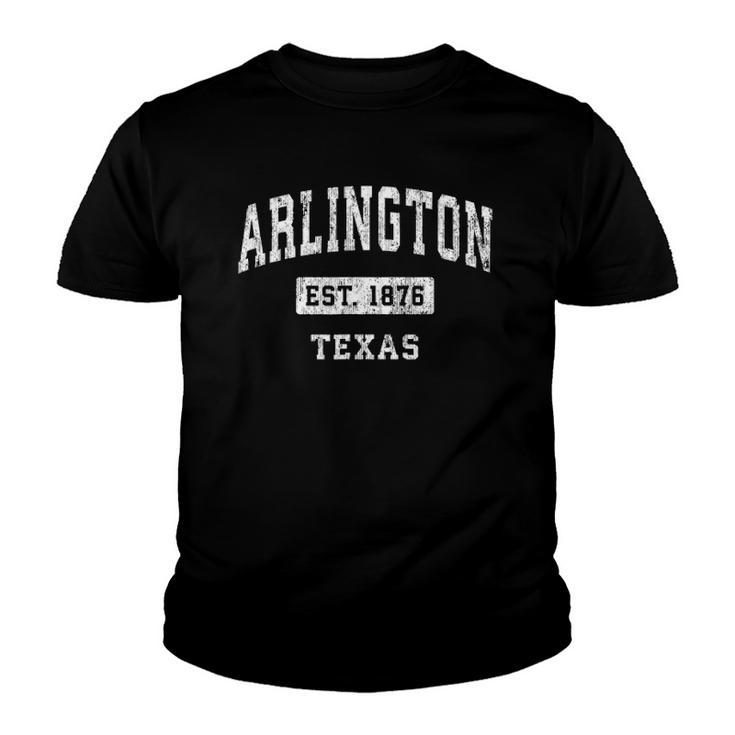 Arlington Texas Tx Vintage Established Sports Design Youth T-shirt