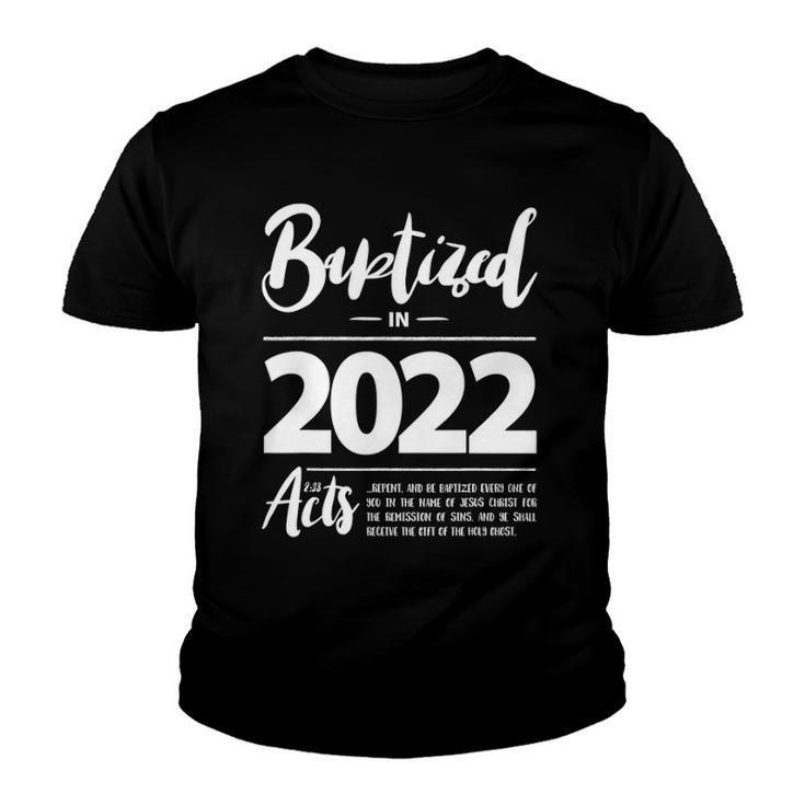 Baptized In 2022 Bible Acts 238 Vbs Christian Baptism Jesus Youth T-shirt