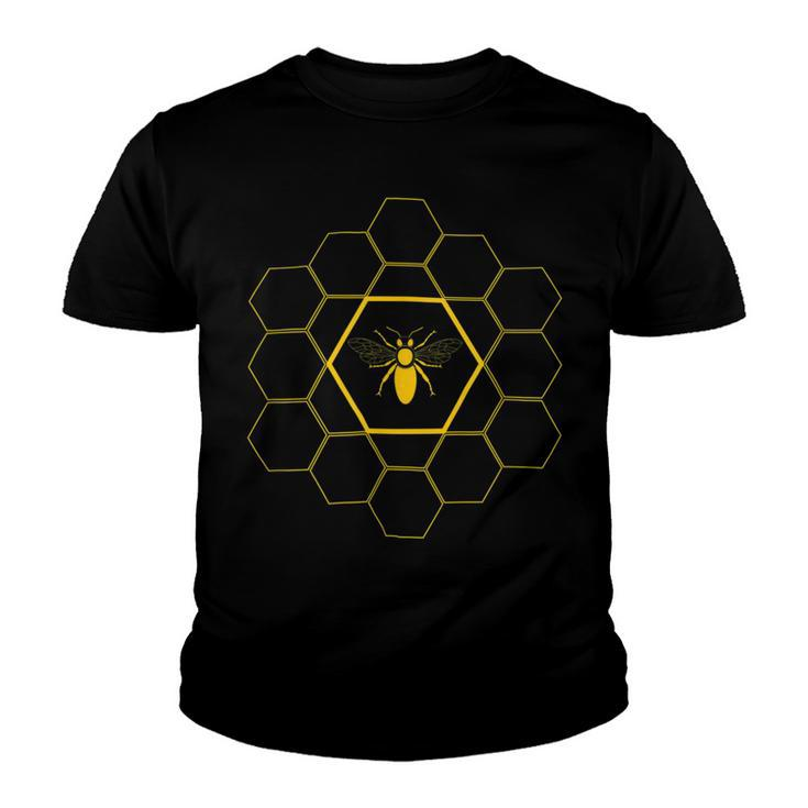 Bee Bee Bee Honeycomb Beekeeper Beekeeping Gift Youth T-shirt