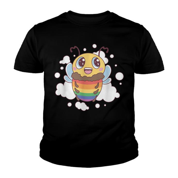 Bee Bee Bee Lgbt Pride Month Gay Homosexual Design For Lesbian Queer V4 Youth T-shirt