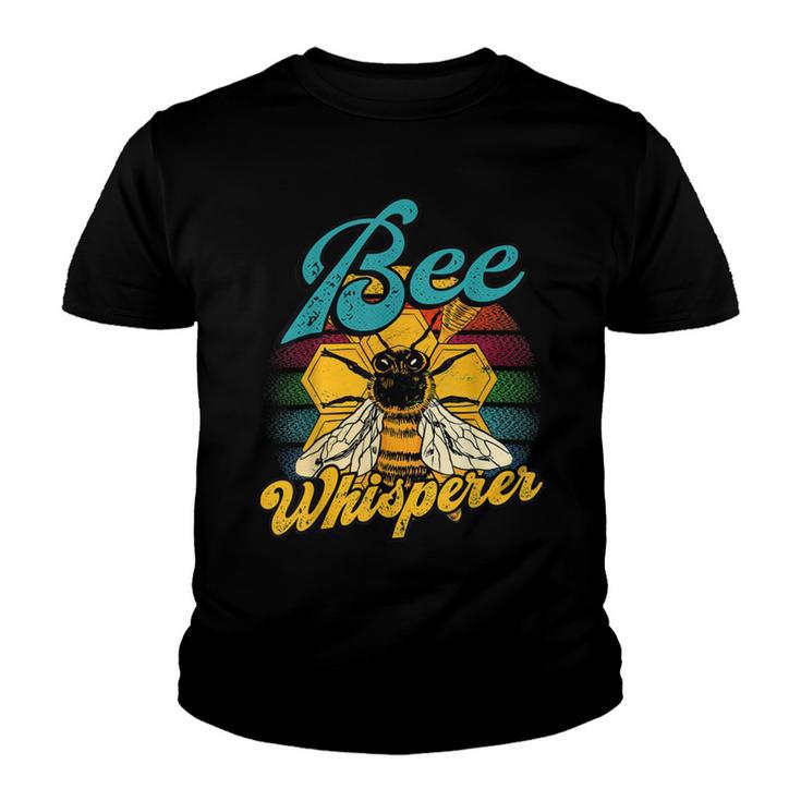 Bee Bee Bee Whisperer Vintage Retro Style Honeybee Hives Youth T-shirt