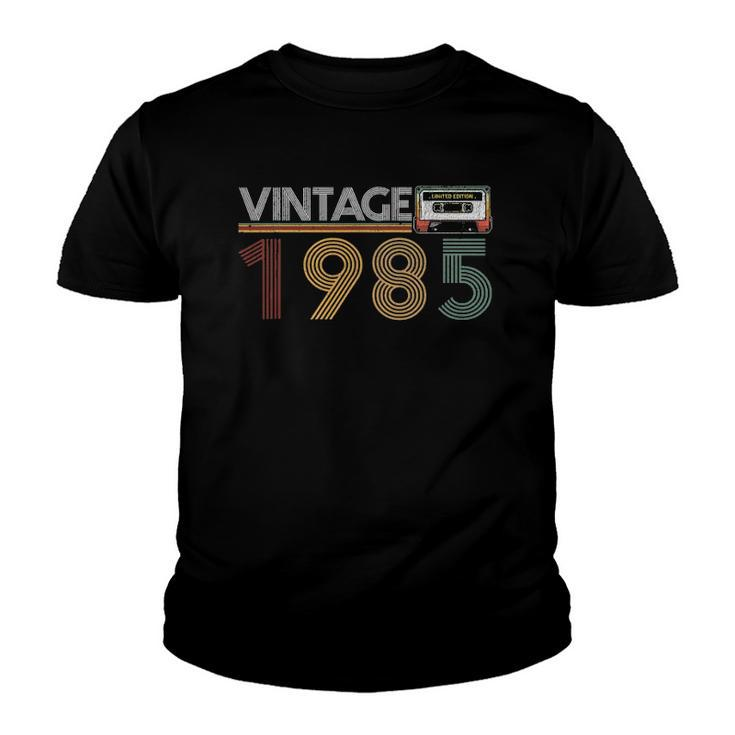 Best Of 1985 37 Years Old Cassette Vintage 37Th Birthday Youth T-shirt