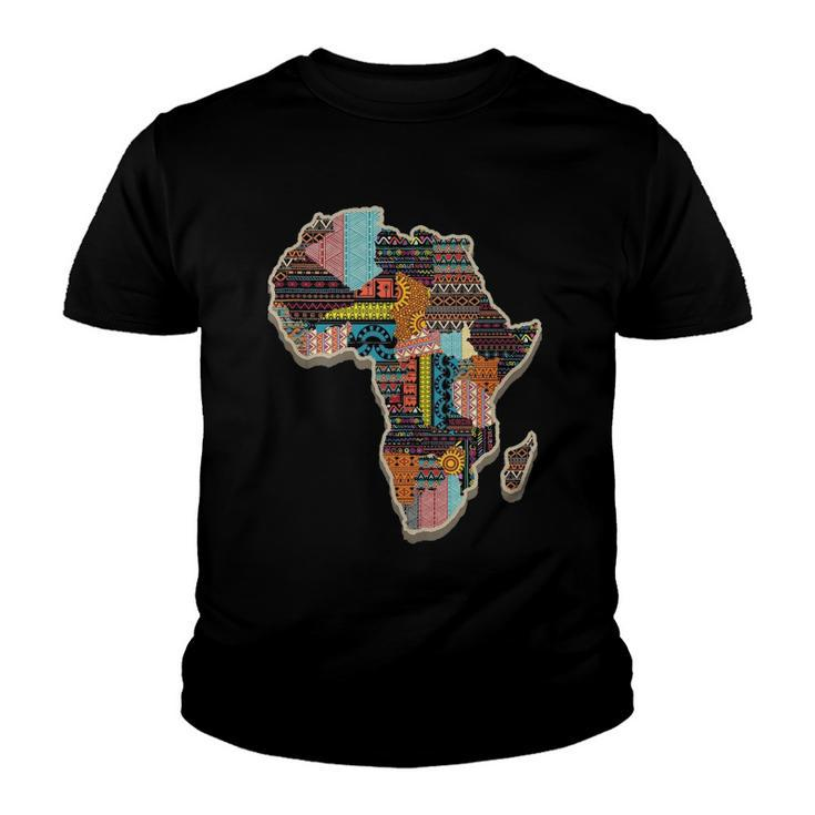 Black History African Tribal Pattern Youth T-shirt