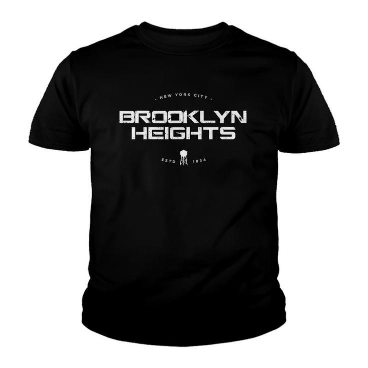 Brooklyn Heights Bk Vintage Retro Youth T-shirt