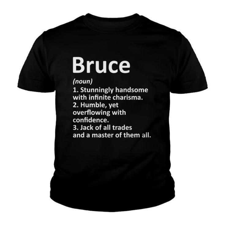 Bruce Definition Personalized Name Funny Birthday Gift Idea Youth T-shirt