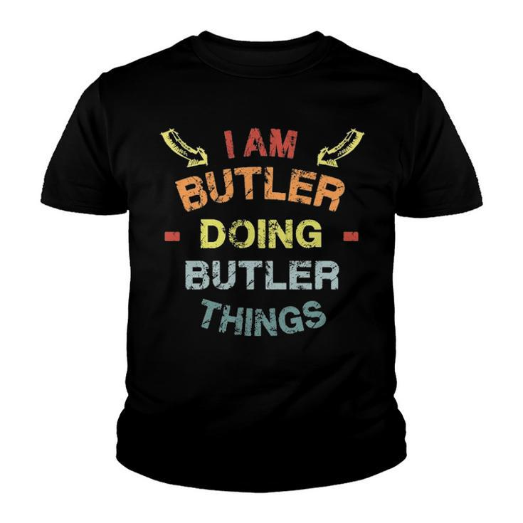 Butler Shirt Family Crest Butler T Shirt Butler Clothing Butler Tshirt Butler Tshirt Gifts For The Butler Png Youth T-shirt