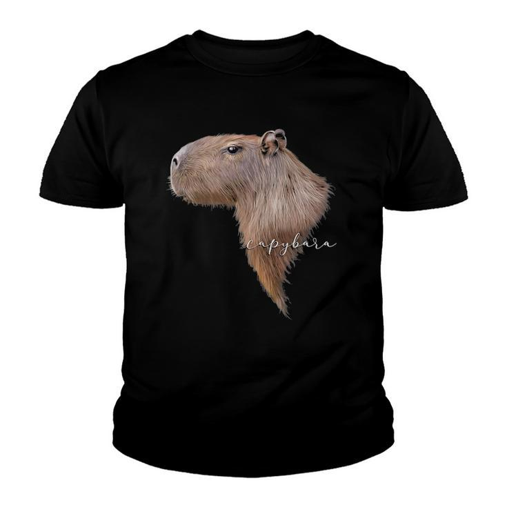 Capybara Graphic Art Capibara Rodent Gnawer Animal Novelty Youth T-shirt