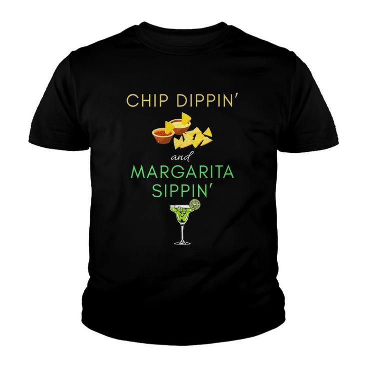 Chip Dippin And Margarita Sippin Cinco De Mayo Youth T-shirt