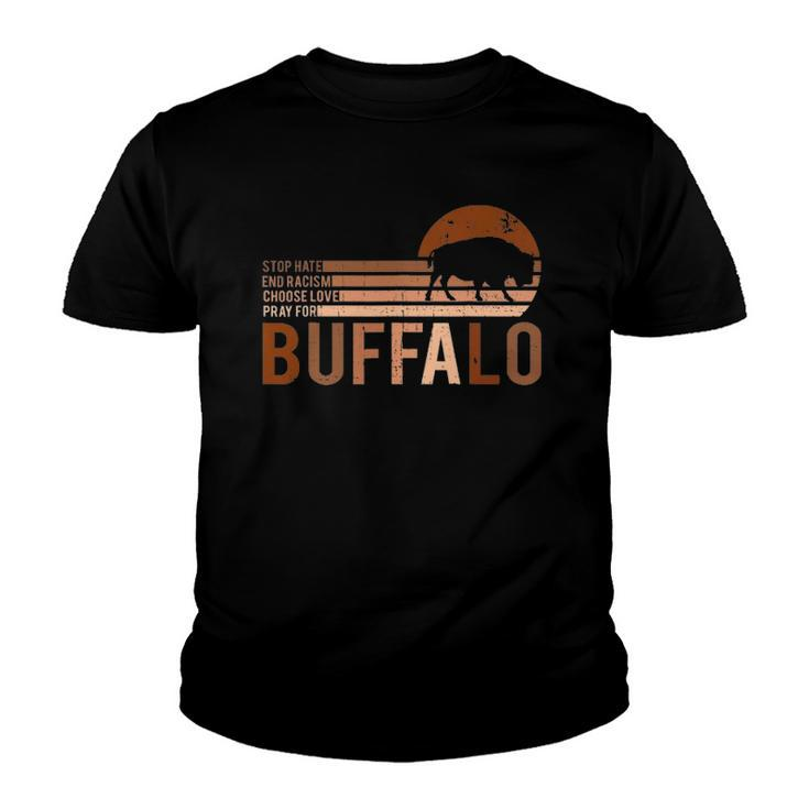Choose Love Buffalo Stop Hate End Racism Choose Love Buffalo V2 Youth T-shirt