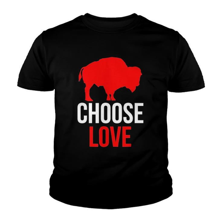 Choose Love Buffalo Stop Hate End Racism Youth T-shirt