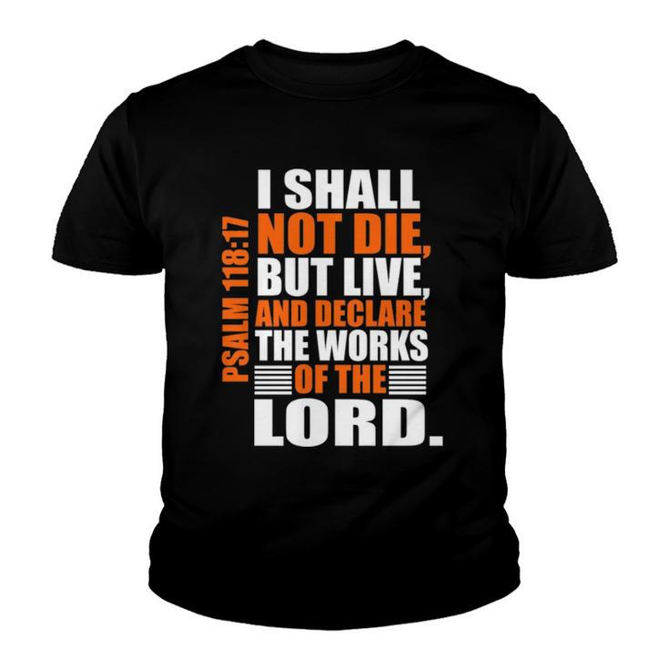 Christerest Psalm 11817 Christian Bible Verse Affirmation  Youth T-shirt