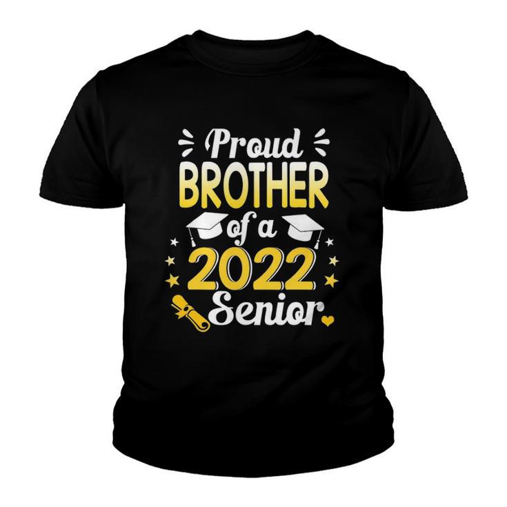 Class Of 22 Proud Brother Of A 2022 Senior School Graduation Youth T-shirt
