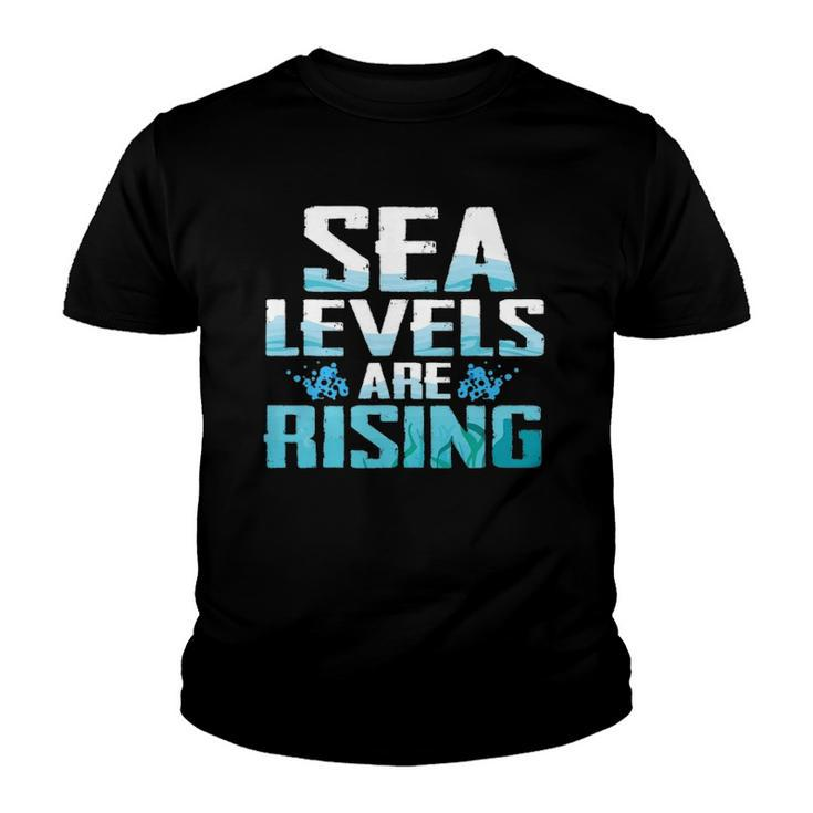 Climate Change Sea Level Rising Gift Youth T-shirt