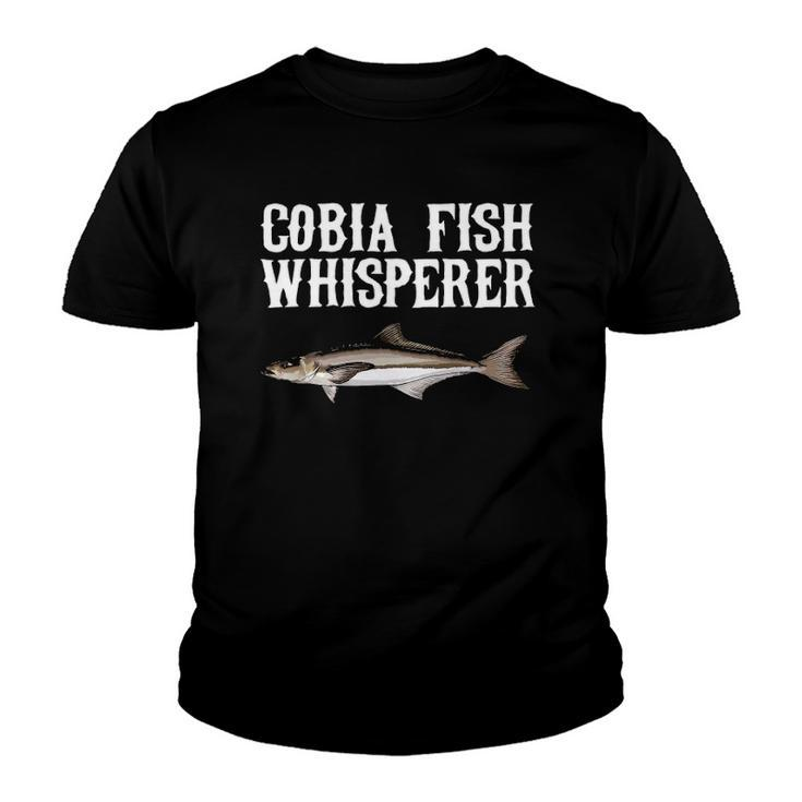 Cobia Whisperer Funny Fish Lover Youth T-shirt