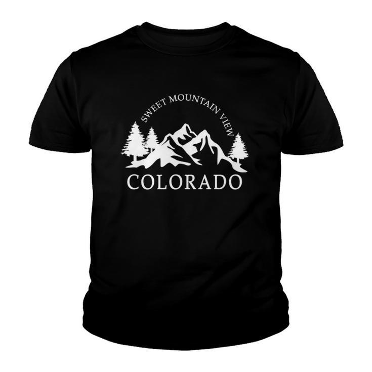 Colorado Mountains Sweet Mountain View Youth T-shirt