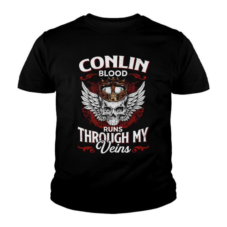 Conlin Blood Runs Through My Veins Name V2 Youth T-shirt