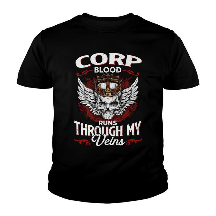 Corp Blood Runs Through My Veins Name V2 Youth T-shirt