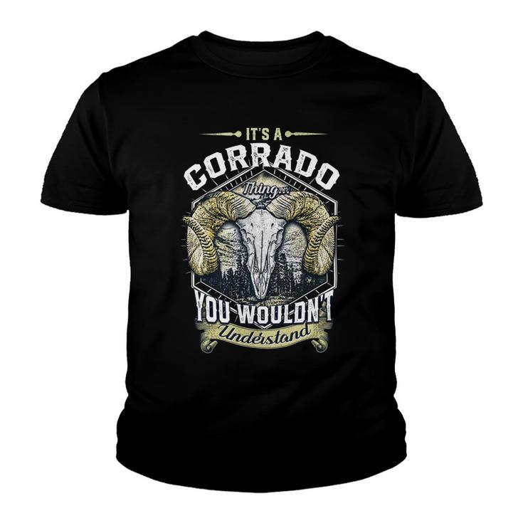 Corrado Name Shirt Corrado Family Name V4 Youth T-shirt