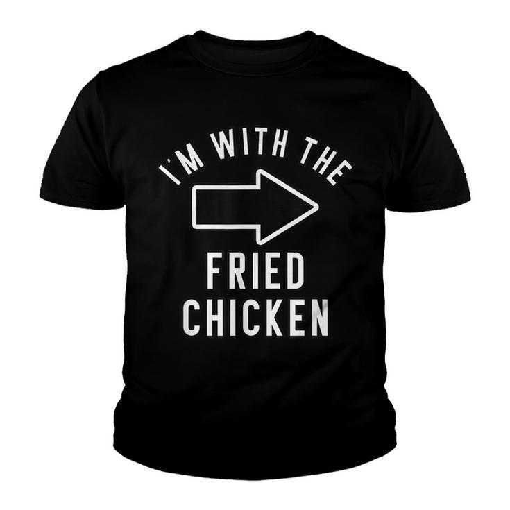 Couples Halloween Costume  Im With The Fried Chicken  Youth T-shirt