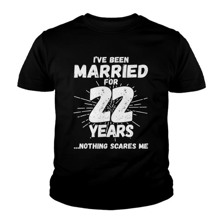 Couples Married 22 Years - Funny 22Nd Wedding Anniversary Youth T-shirt