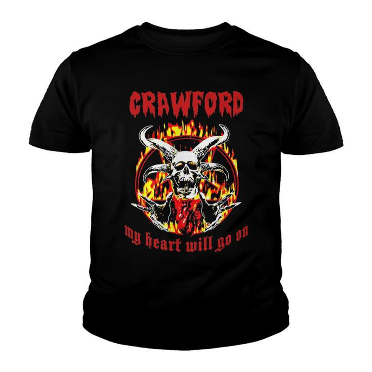Crawford Name Gift   Crawford Name Halloween Gift Youth T-shirt