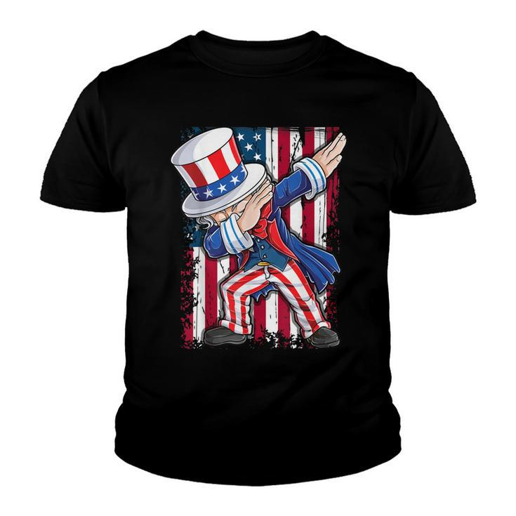 Dabbing Uncle Sam T  4Th Of July Men Kids Boys Gifts  Youth T-shirt