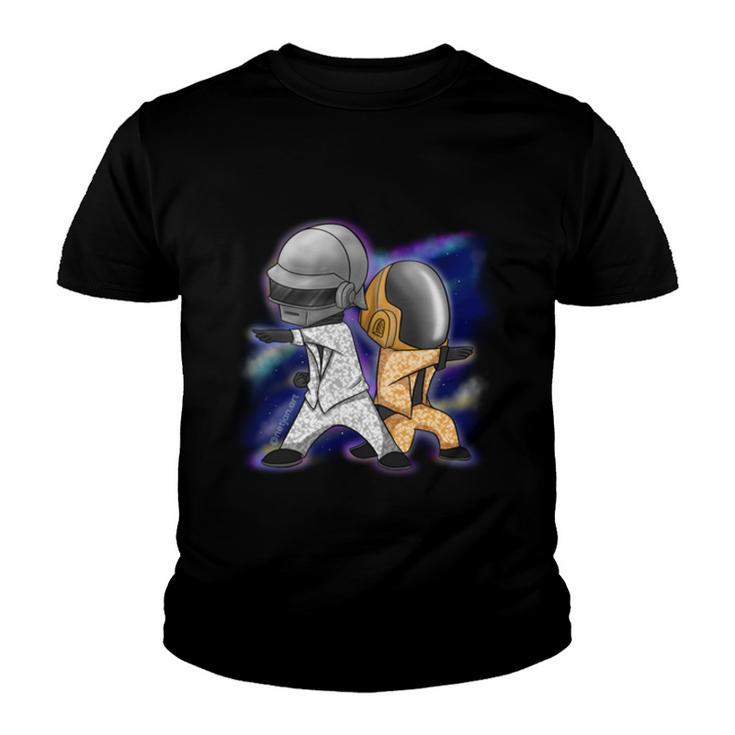 Daft Punk Space Daft Punk Chibi  Youth T-shirt