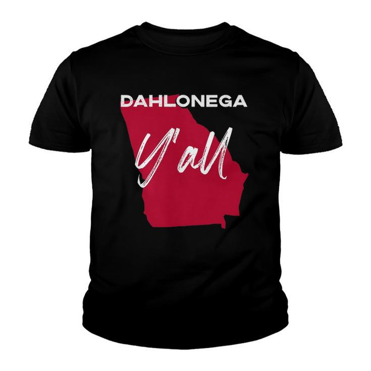 Dahlonega Georgia Yall Ga Pride State Map Cute  Youth T-shirt
